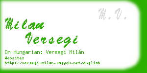 milan versegi business card